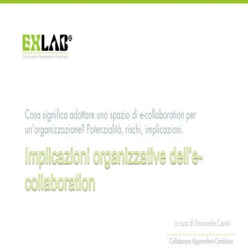 Adottare uno spazio di e collaboration