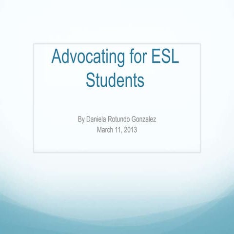 Adov. for esl students