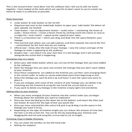 Adobe Homework Research