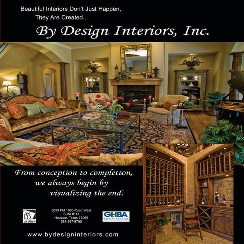 Advertisement designed by Larissa Michael of Volume Control for Houston Desig...