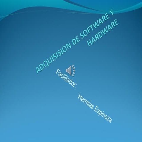 Adquisició de hardware y software