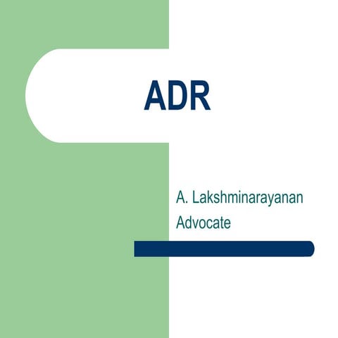 Adr | PPT