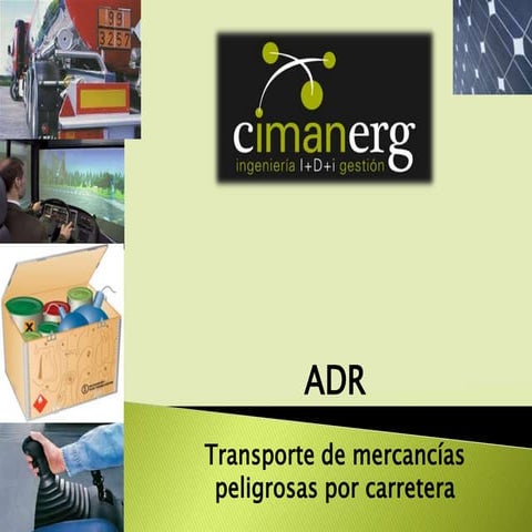 ADR TRANSPORTE DE MERCANCIAS PELIGROSAS