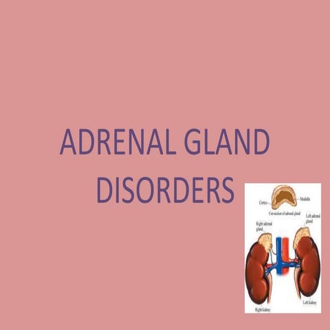 Adrenal gland disorders | PPTX