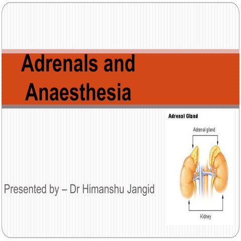 Adrenals and anaesthesia
