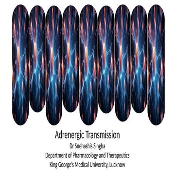 Adrenergic Transmission Edit, Pharmacology