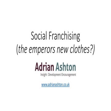 intro to social franchising - Feb 2019