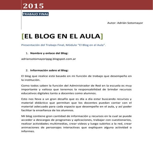 Proyecto aula virtual | PDF