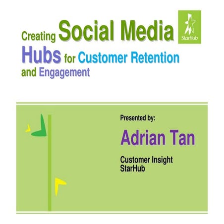 Adrian Tan Kl 20100526 Creating Social Media Hubs For Customer Retention And ...