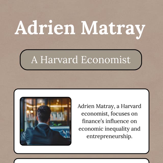 Adrien Matray - A Harvard Economist | PDF