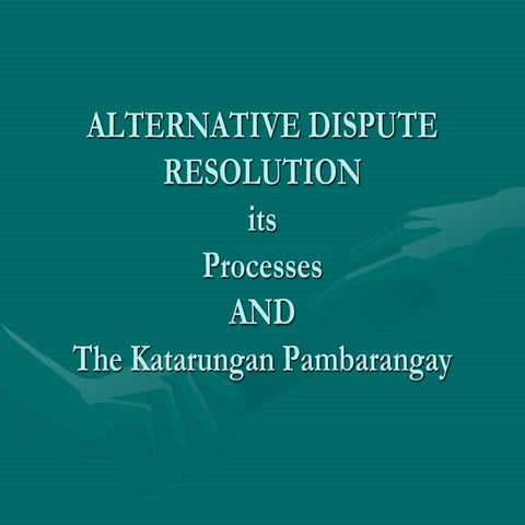 Judicial Dispute Resolution guide | PDF