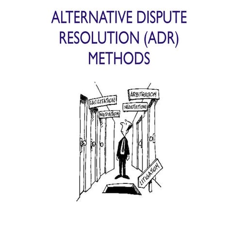 Alternative Dispute Resolution Methods