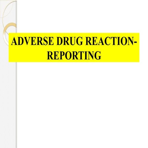 ADR REPORTING  pptx for mbbs undergdaduates
