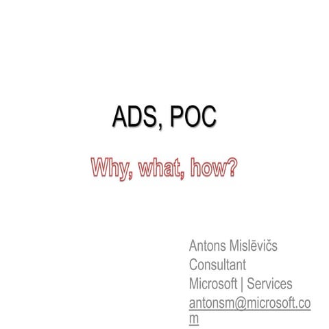Ads and-poc