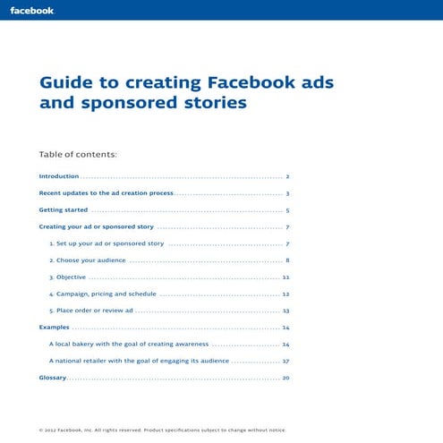 Facebook Getting Started Guide: Ads and sponsored stories