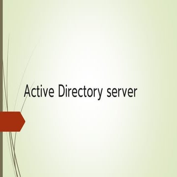 ข้อมูลเกี่ยวกับ AD Server.pdf