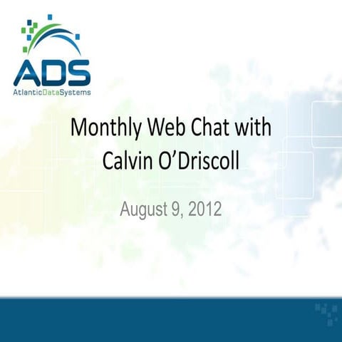 Atlantic DataSystems Sage Web Chat for Recurring Entry Schedules, Recurring C...