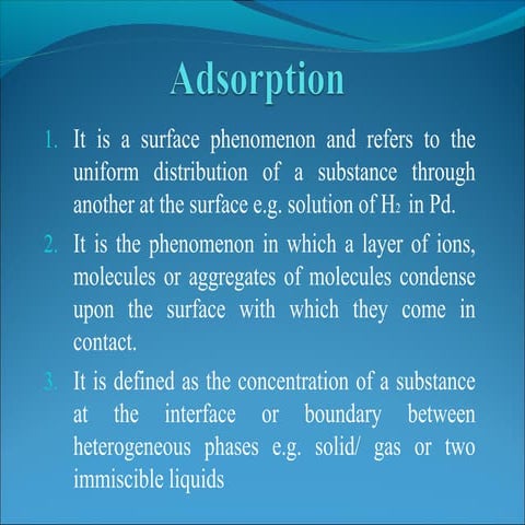 Adsorption