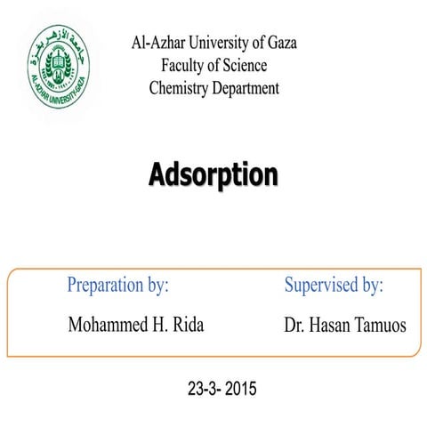 Adsorption 