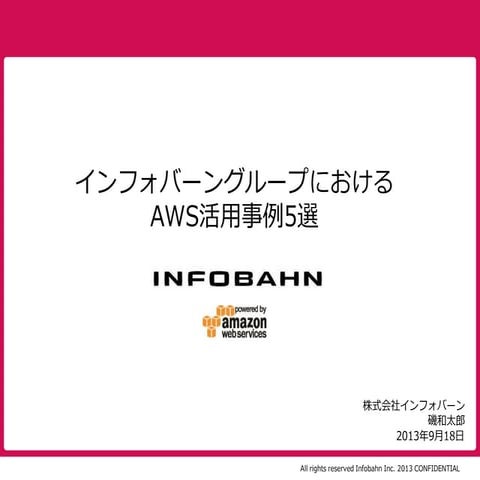 インフォバーングループにおけるAWS活用事例5選