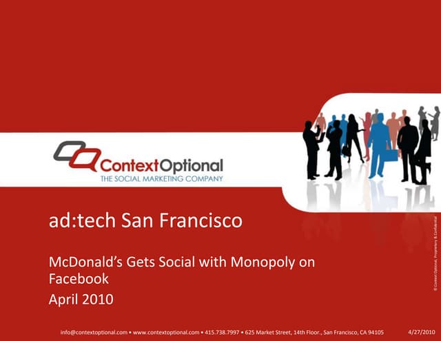 ad:tech App Exchange: McDonald's Monopoly Case Study
