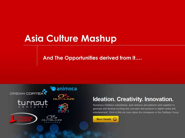 Culture Mashup and Innovation