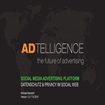 Social Media Advertising - Datenschutz im Social Web