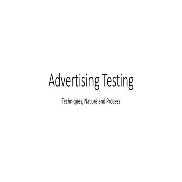 Ad testing