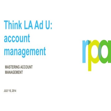 AdU Account Management Presentation Slides