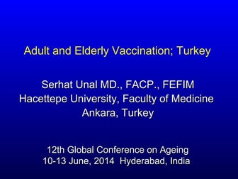 Adult vaccination-turkey-ageing- need of pneumoccocal vaccination