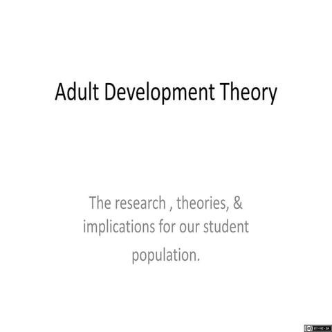 Adult development theory