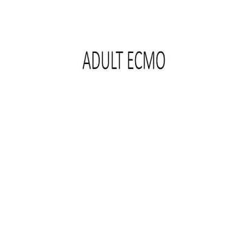 Adult ecmo 