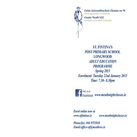 longwood adult education brochure 2013