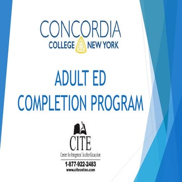 Adult ed open house Concordia College of NY