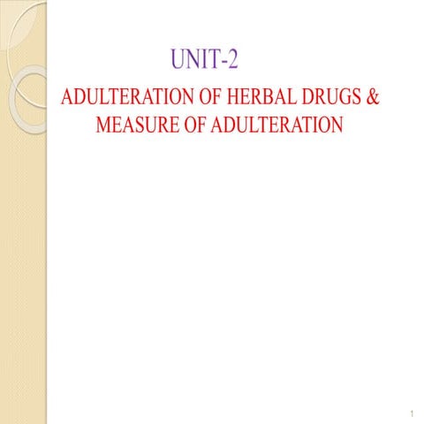 ADULTERATION AND TYPES OF ADULTERATION.pptx