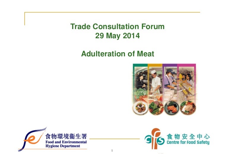 Adulteration of Meat