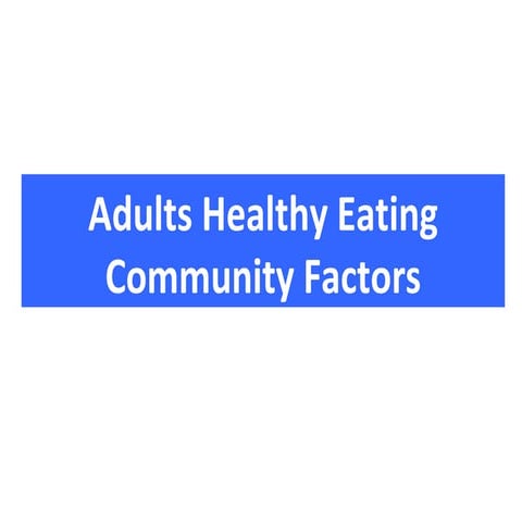 Adult Healthy Eating