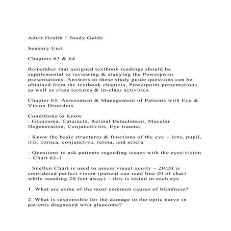 Adult Health 1 Study GuideSensory Unit Chapters 63 & 64.docx