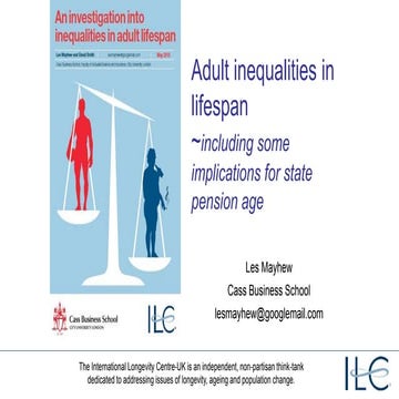 Adult inequalities in lifespan