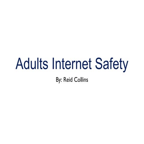 Adult Internet Safety