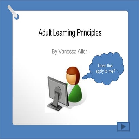 Adult learning principles