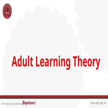 Adult Learning Theory or (Andragogy).pptx