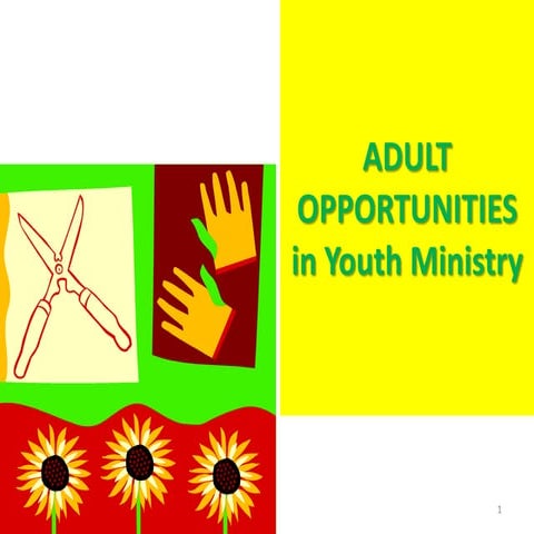 Adult Opportunities in Youth Ministry