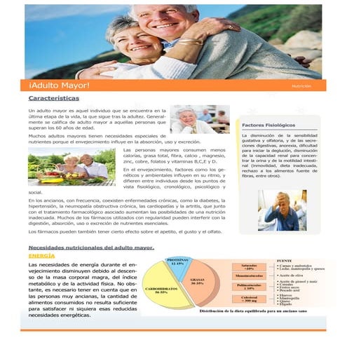 Adultos mayore requerimientos nutrimentales facultad de quimica uady