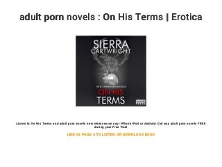 adult porn novels : On His Terms - Erotica