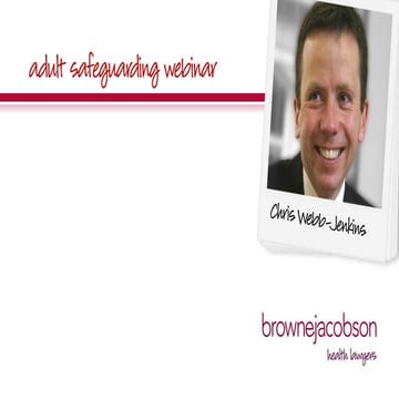 Adult safeguarding - Care and Support Statutory Guidance