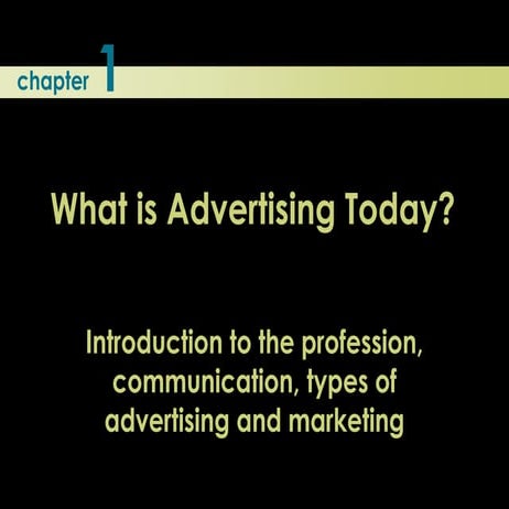 Advertising Chapter No,1 | PPSX