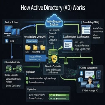 On-Prem Active Directory (AD) Workflows Overview | PPTX