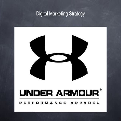 Under Armour- Strategic Marketing Plan By Zoe Suffety