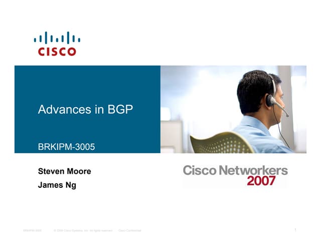 BGP Advance Technique by Steven & James